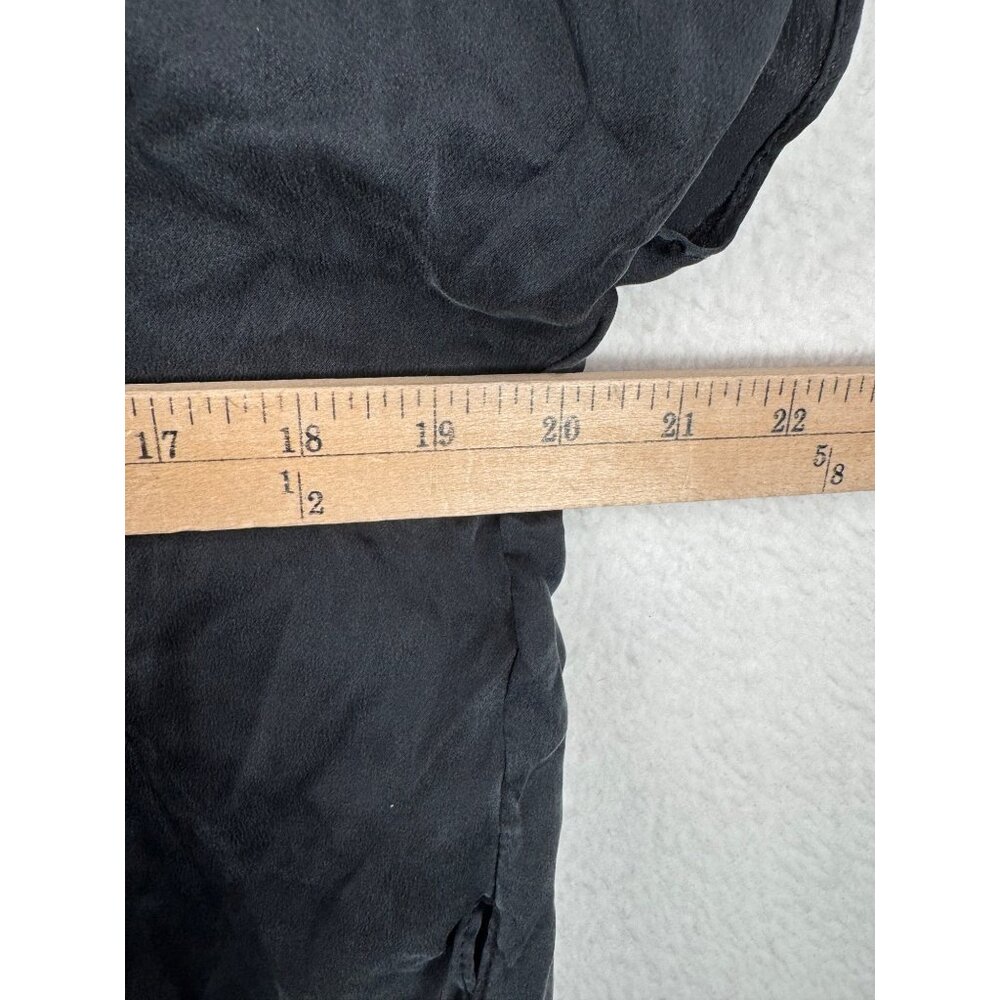 Banana Republic 100% silk relaxed blouse top‎ black sz xs - Picture 4 of 6